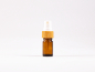 Preview: Braunglasflasche 5 ml - Zerstäuber Bambus